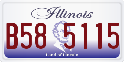 IL license plate B585115