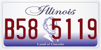 IL license plate B585119