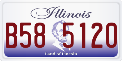 IL license plate B585120