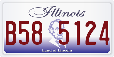 IL license plate B585124