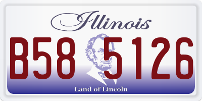 IL license plate B585126
