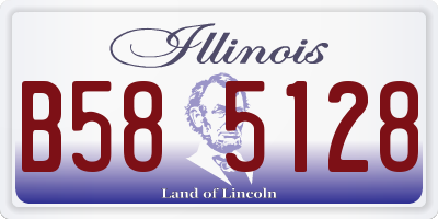 IL license plate B585128