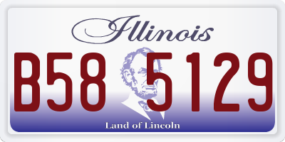 IL license plate B585129