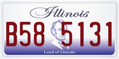 IL license plate B585131