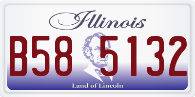 IL license plate B585132