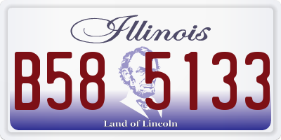 IL license plate B585133