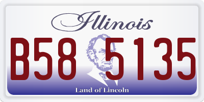 IL license plate B585135