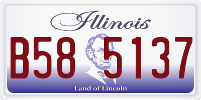 IL license plate B585137