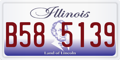 IL license plate B585139