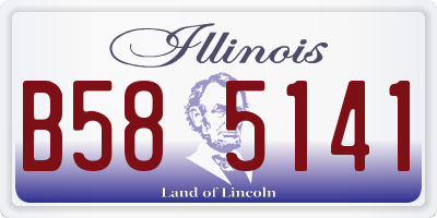 IL license plate B585141
