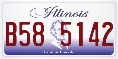 IL license plate B585142