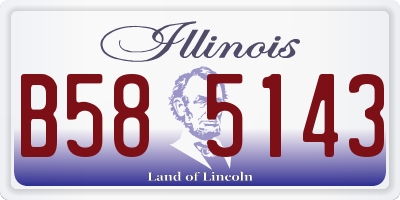 IL license plate B585143