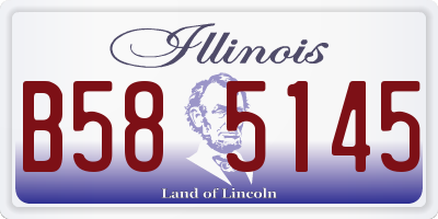 IL license plate B585145