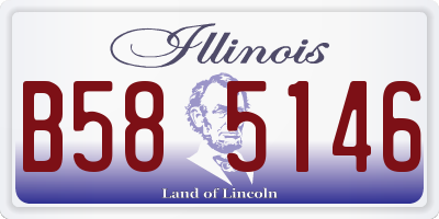 IL license plate B585146