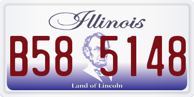 IL license plate B585148