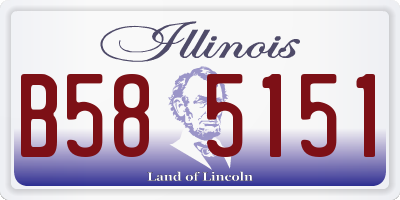 IL license plate B585151