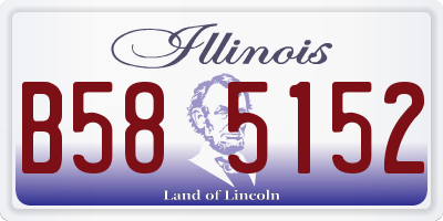 IL license plate B585152