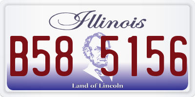 IL license plate B585156