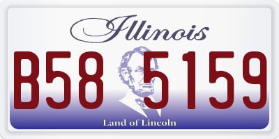 IL license plate B585159