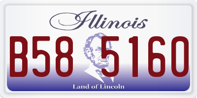 IL license plate B585160