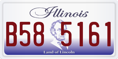 IL license plate B585161