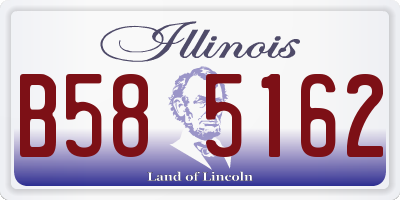 IL license plate B585162