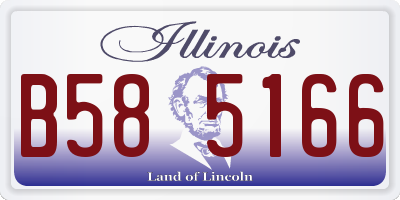 IL license plate B585166