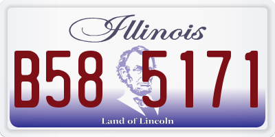 IL license plate B585171