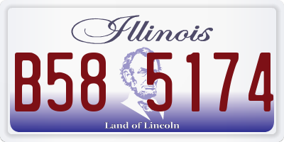 IL license plate B585174