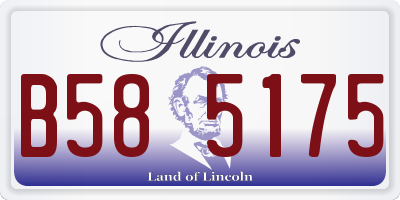 IL license plate B585175