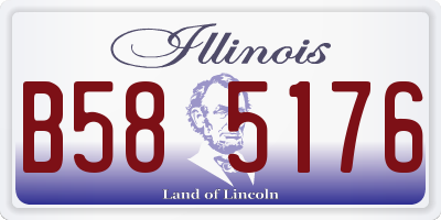 IL license plate B585176