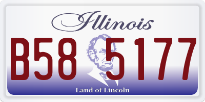 IL license plate B585177