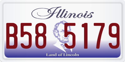 IL license plate B585179
