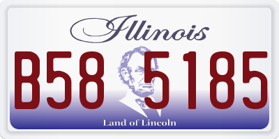IL license plate B585185