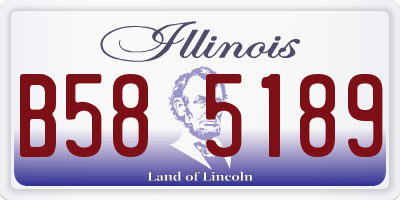 IL license plate B585189