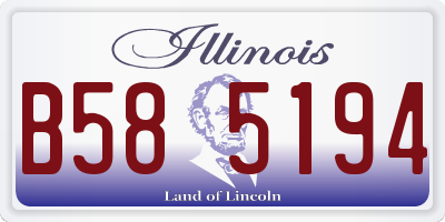 IL license plate B585194