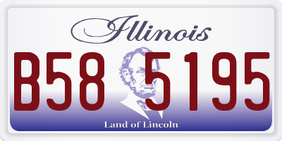 IL license plate B585195