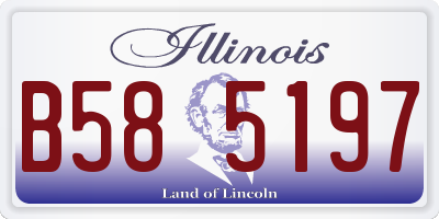 IL license plate B585197