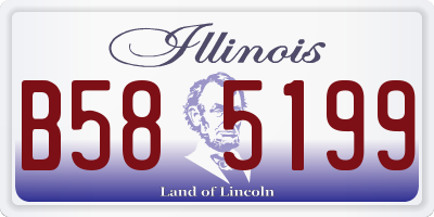 IL license plate B585199