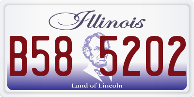 IL license plate B585202