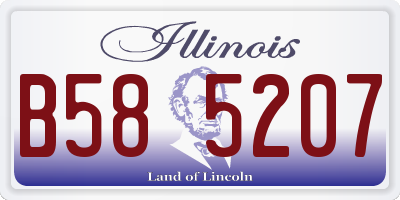 IL license plate B585207