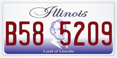 IL license plate B585209