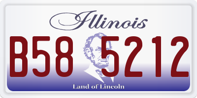 IL license plate B585212