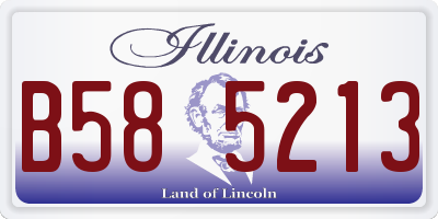 IL license plate B585213