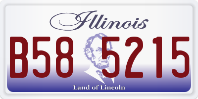 IL license plate B585215