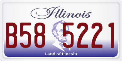 IL license plate B585221