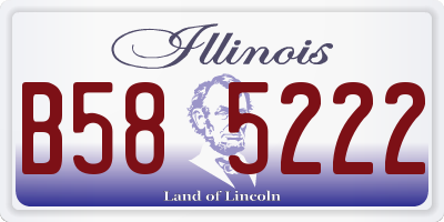 IL license plate B585222