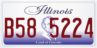 IL license plate B585224
