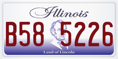 IL license plate B585226