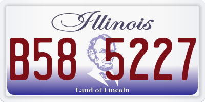 IL license plate B585227